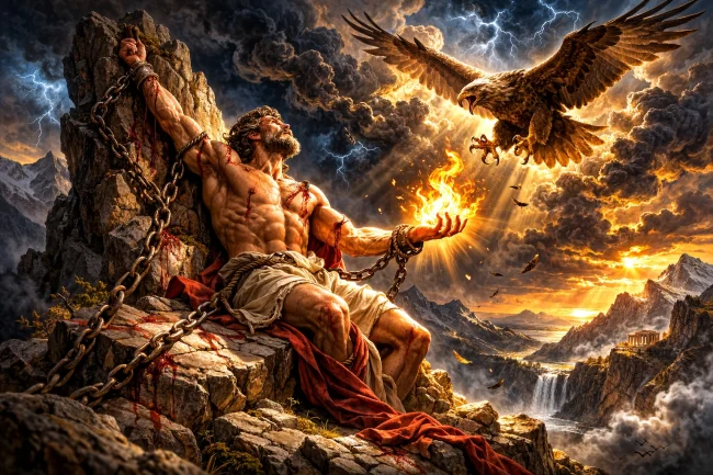 Mito de Prometo en la Antigua Grecia