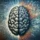 Ilustración de un cerebro rodeado de trazos y símbolos que evocan actividad mental.